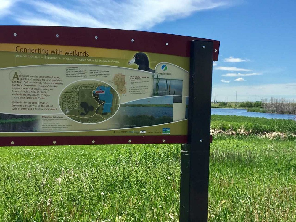Nature trail sign